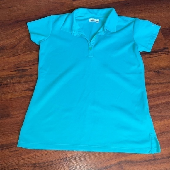 Women’s PFG Innisfree™ Columbia Short Sleeve Polo size small Ocean Teal - Picture 4 of 6